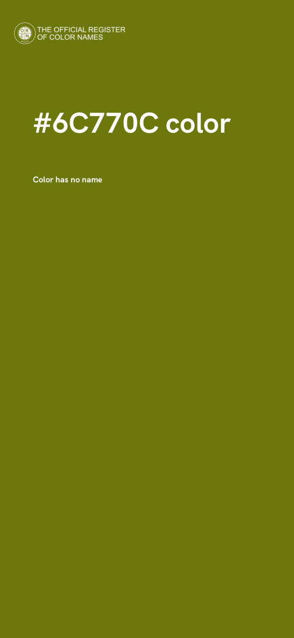 #6C770C color image