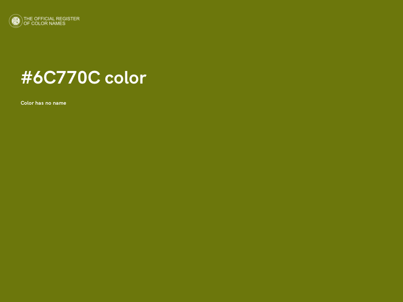 #6C770C color image