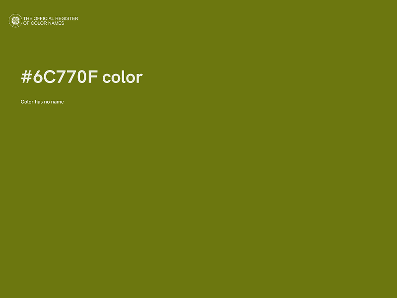 #6C770F color image