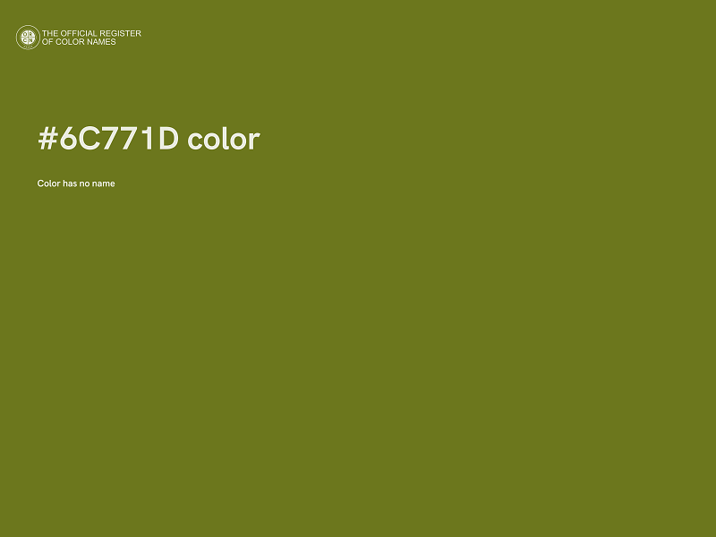 #6C771D color image