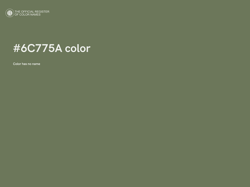 #6C775A color image