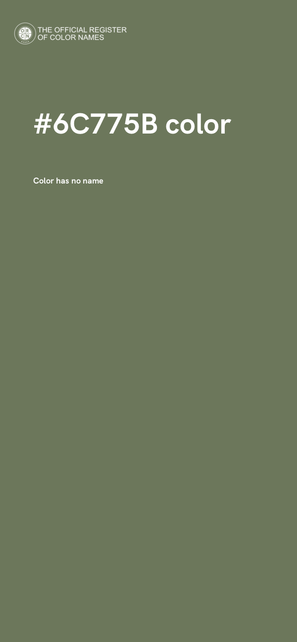 #6C775B color image