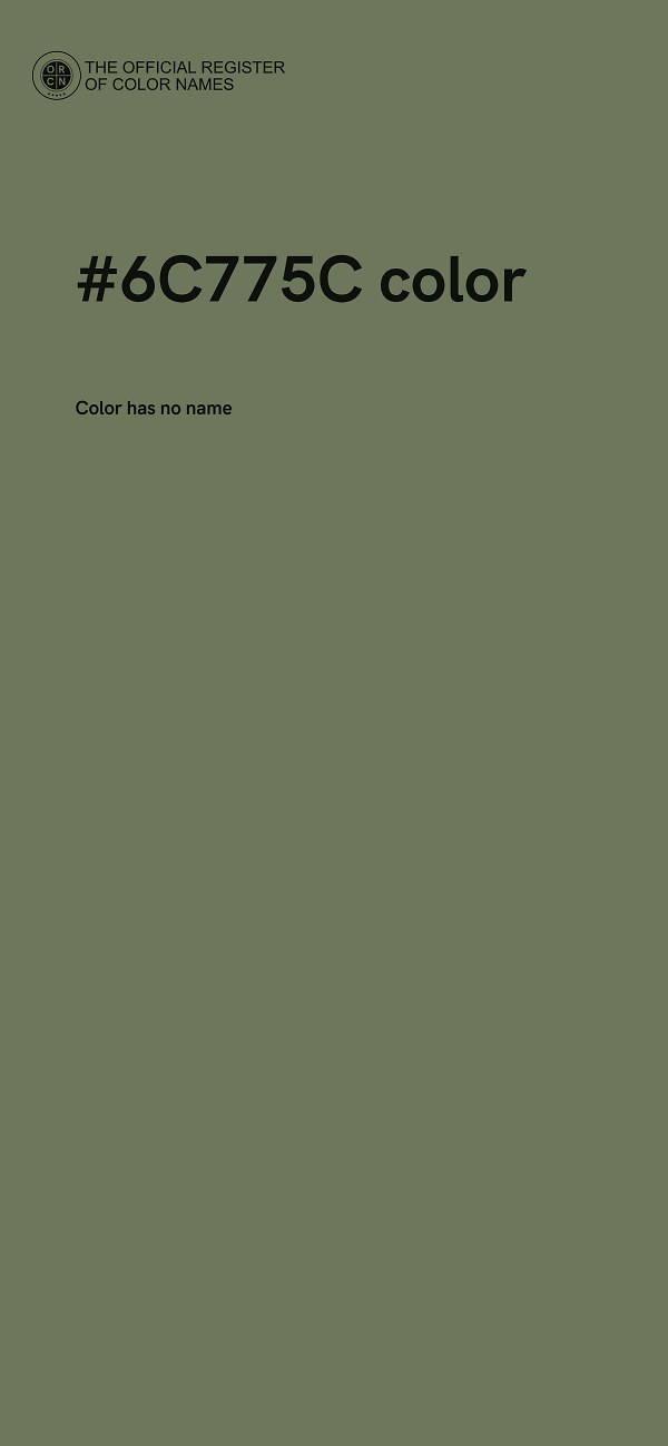 #6C775C color image