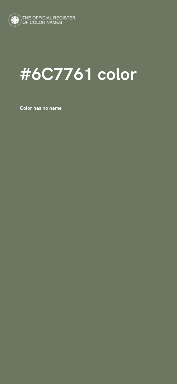 #6C7761 color image