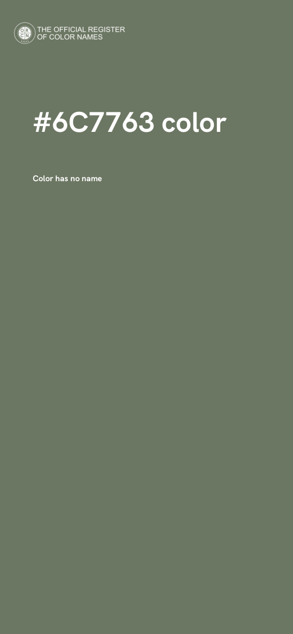 #6C7763 color image