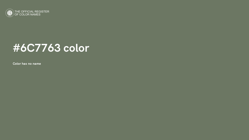 #6C7763 color image