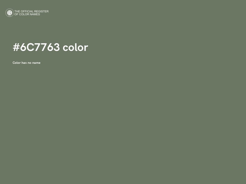 #6C7763 color image