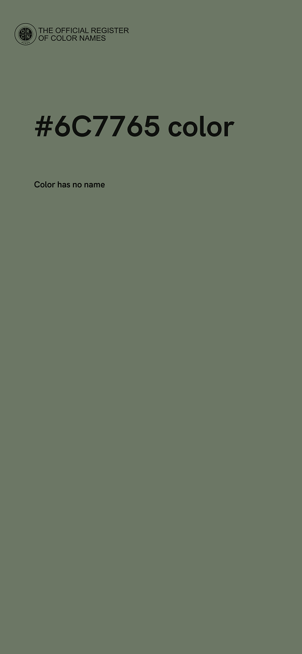 #6C7765 color image