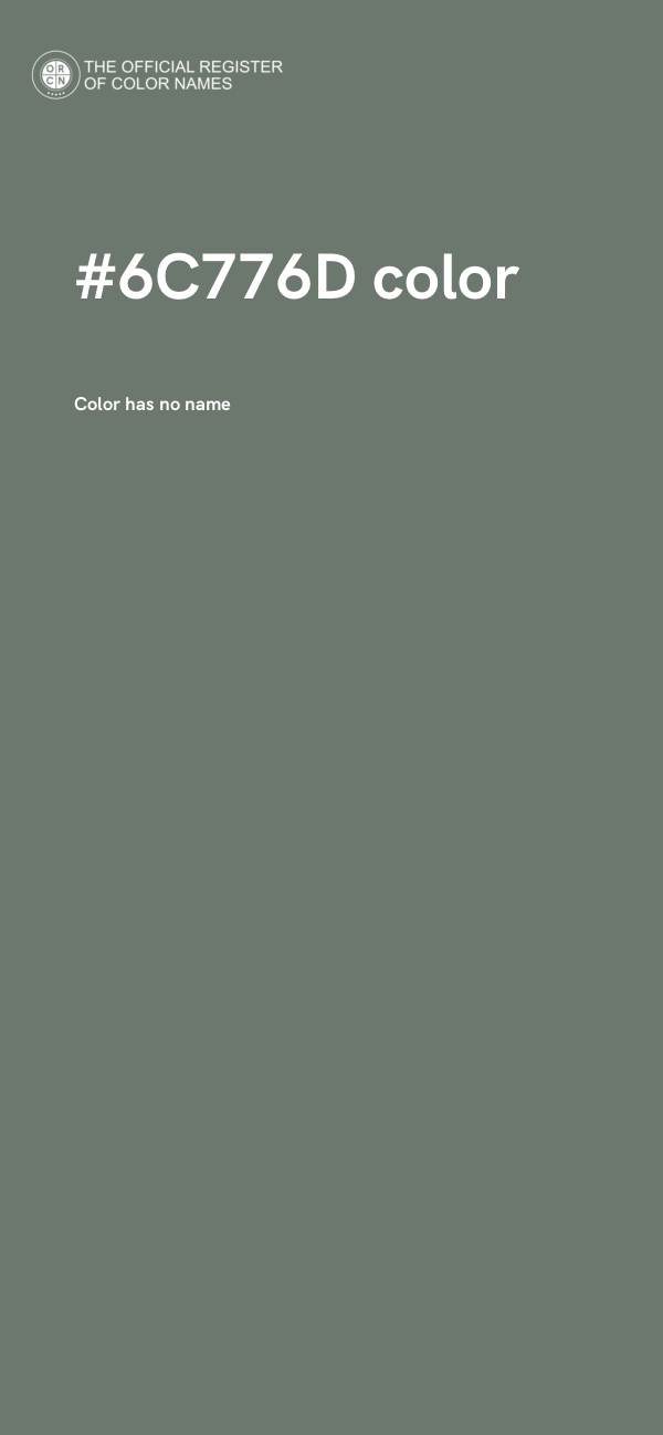 #6C776D color image