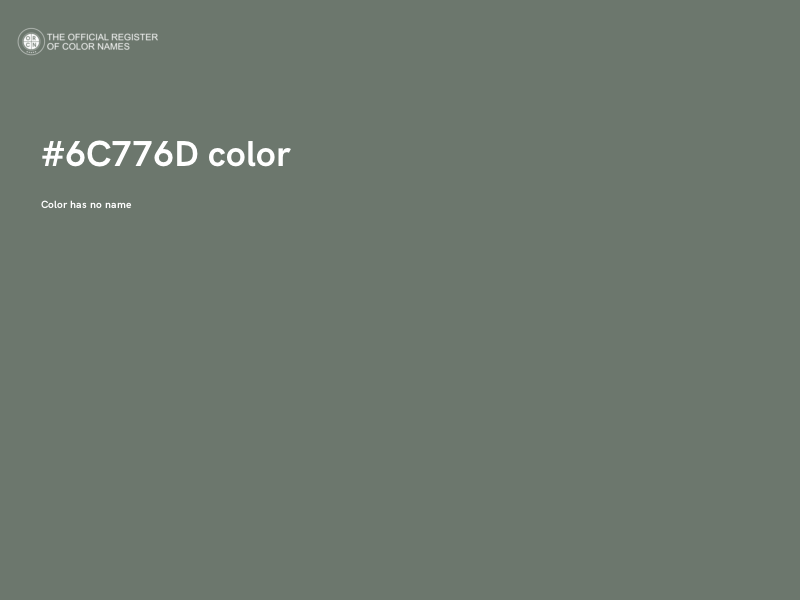 #6C776D color image