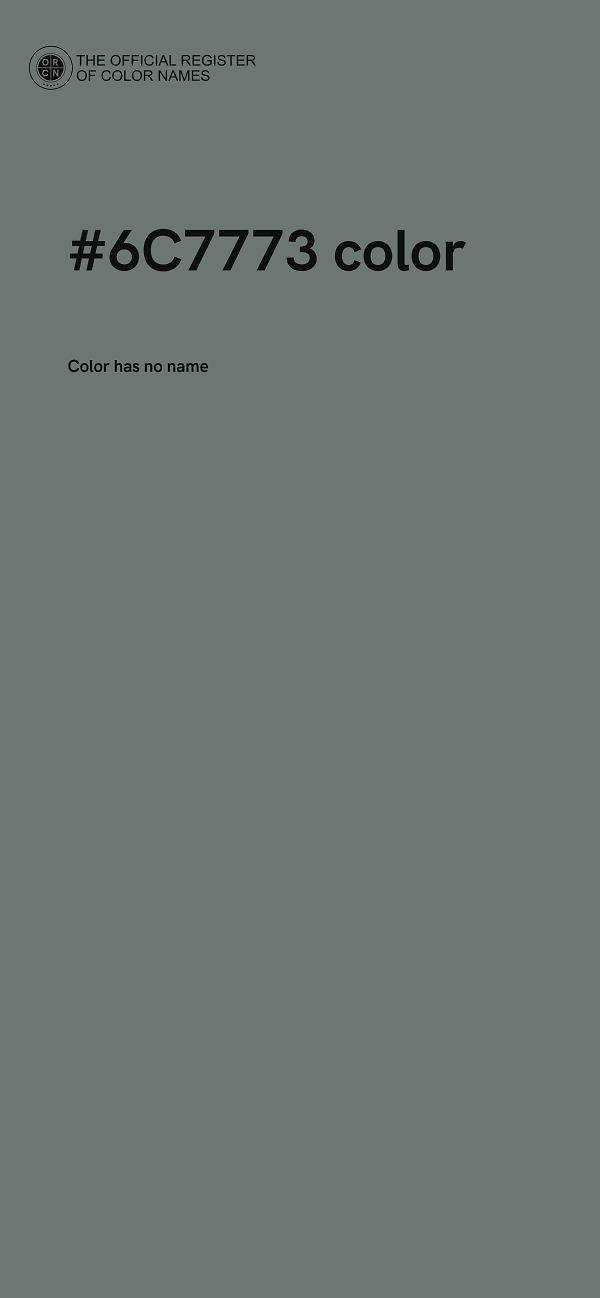 #6C7773 color image