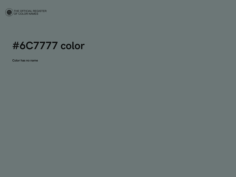 #6C7777 color image