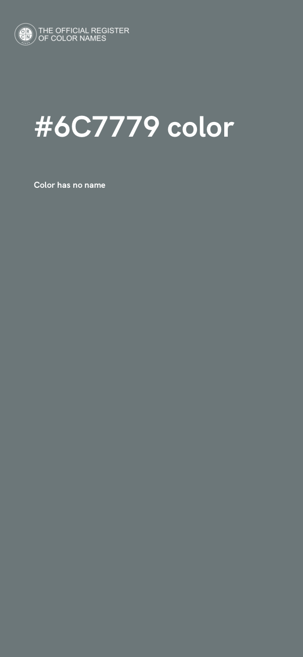 #6C7779 color image