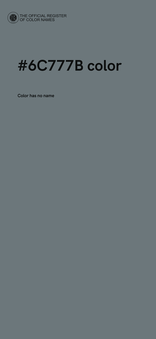 #6C777B color image
