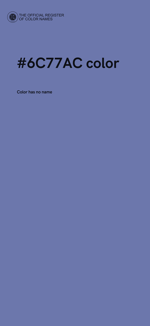 #6C77AC color image