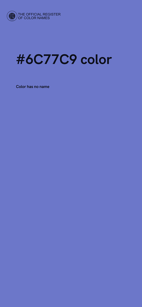#6C77C9 color image