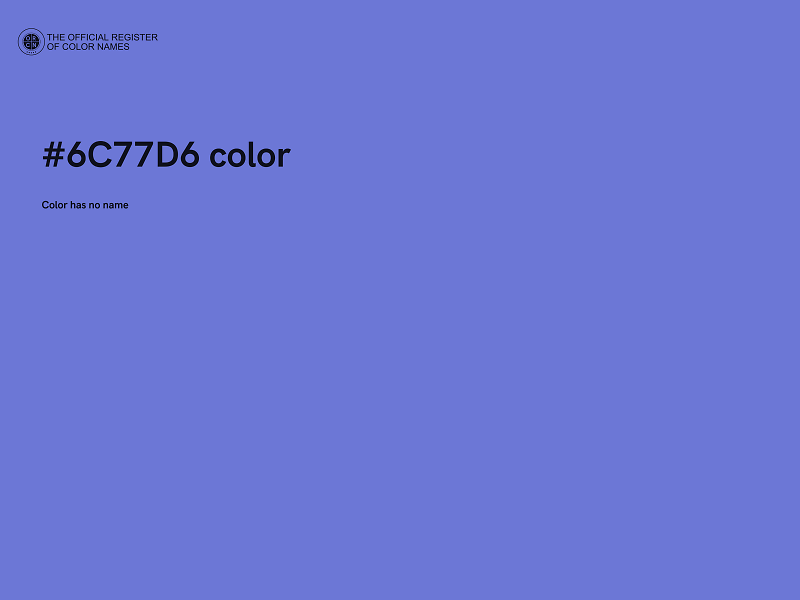#6C77D6 color image