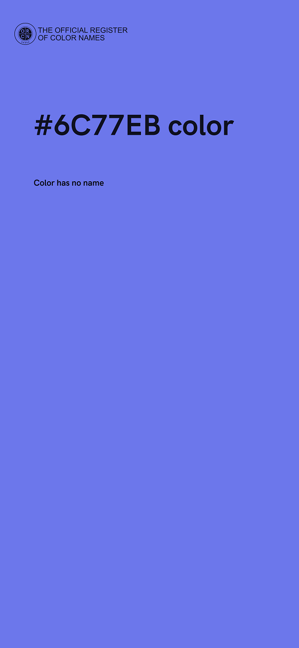 #6C77EB color image