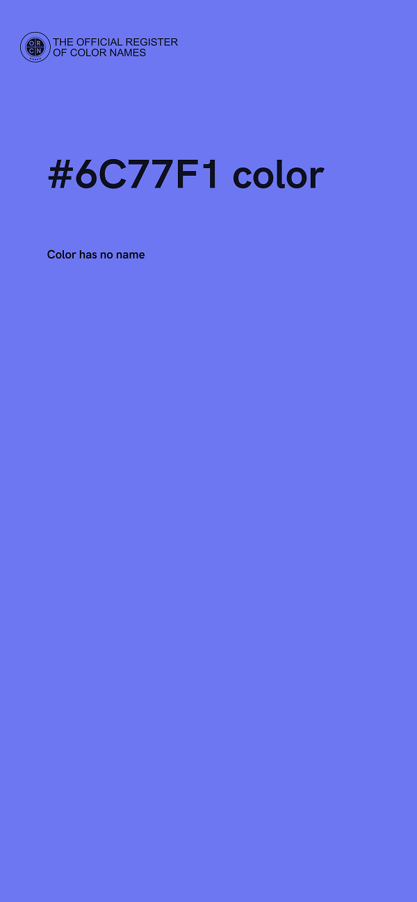 #6C77F1 color image