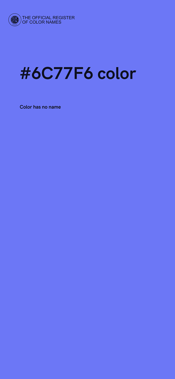 #6C77F6 color image
