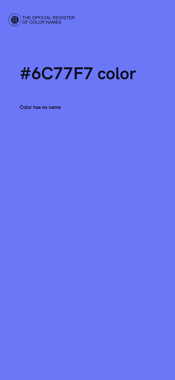 #6C77F7 color image