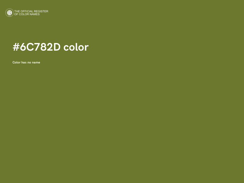 #6C782D color image