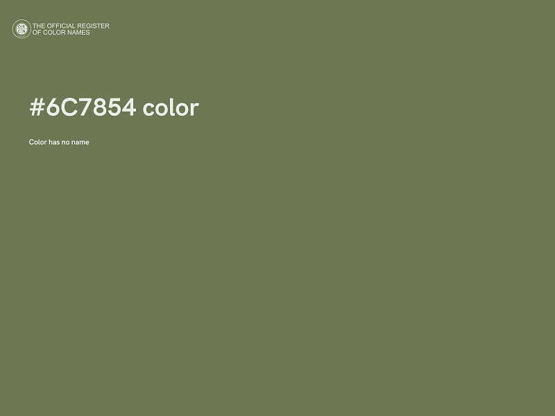 #6C7854 color image