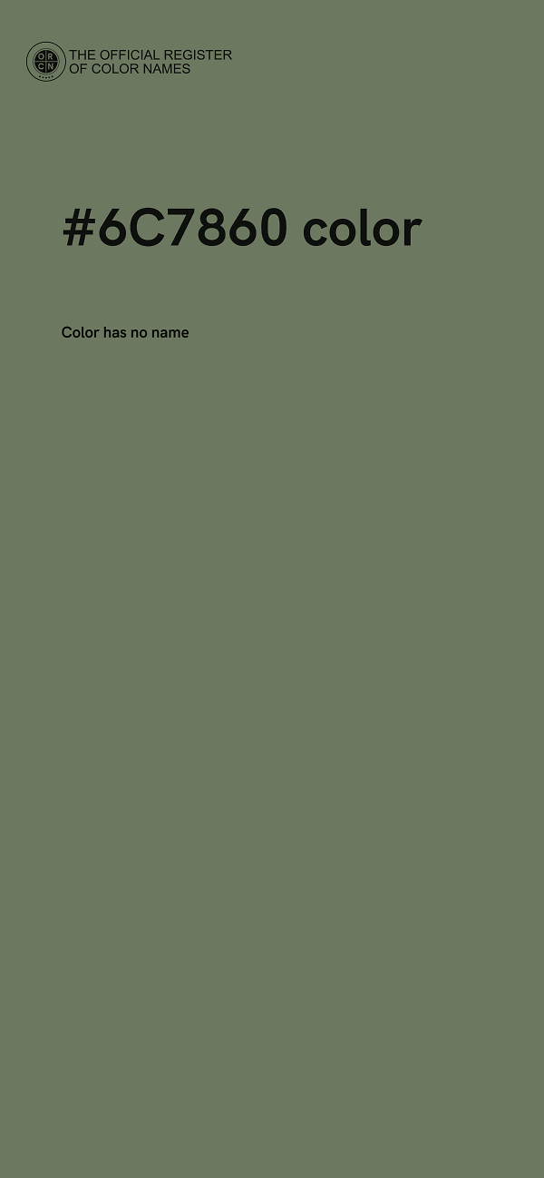 #6C7860 color image