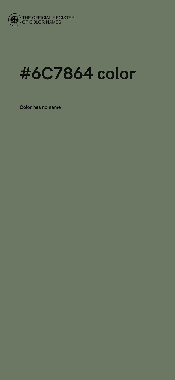 #6C7864 color image