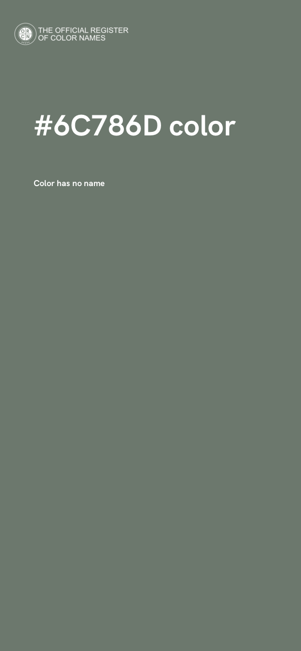 #6C786D color image