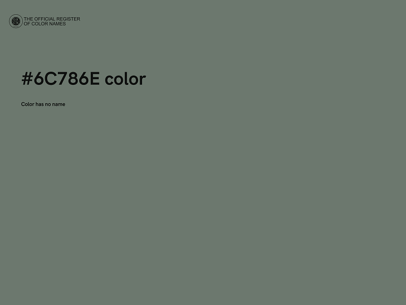 #6C786E color image