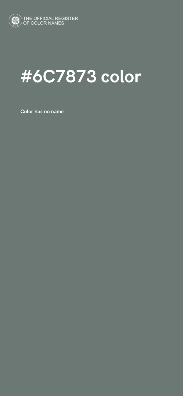 #6C7873 color image