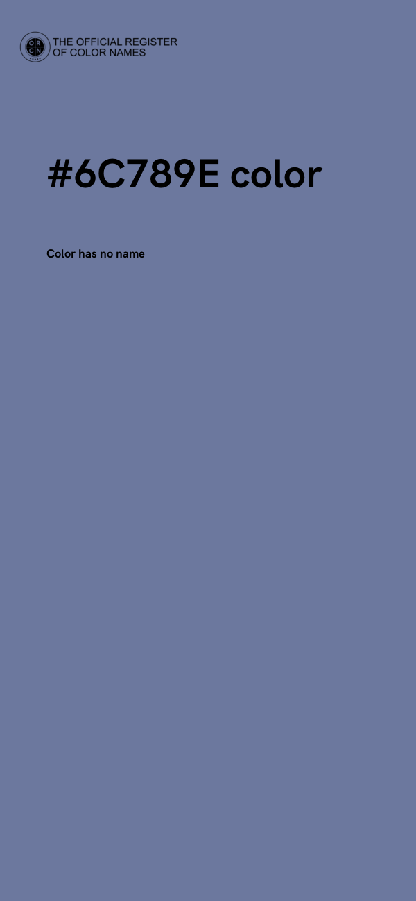 #6C789E color image