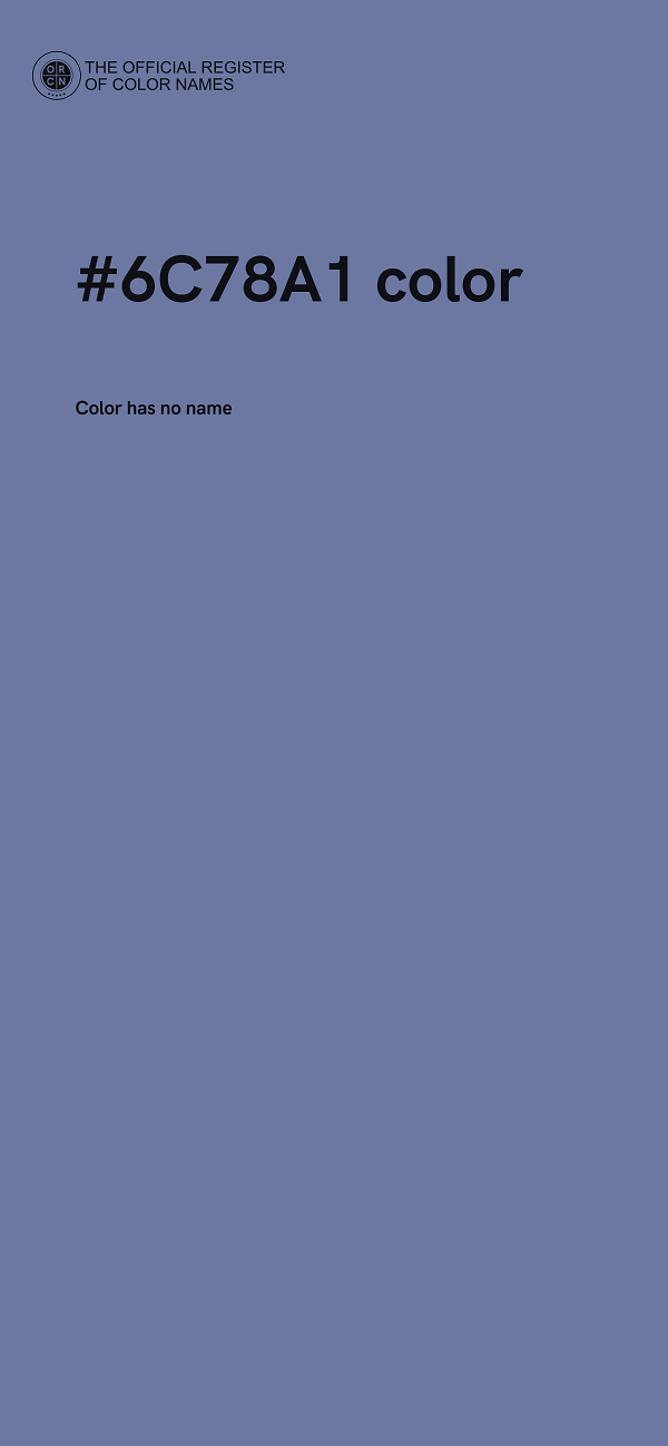 #6C78A1 color image