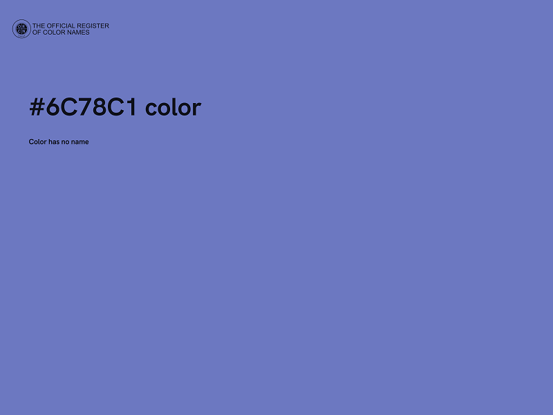#6C78C1 color image