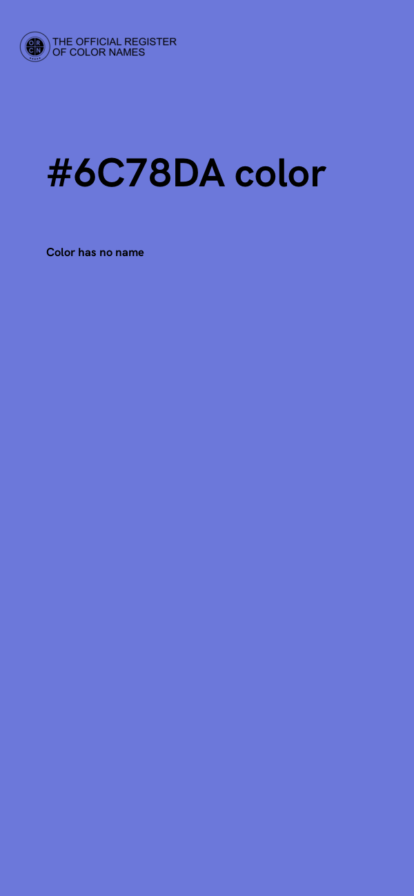 #6C78DA color image