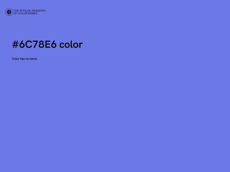 #6C78E6 color image