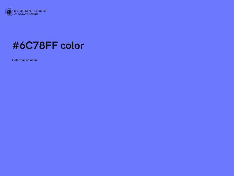 #6C78FF color image