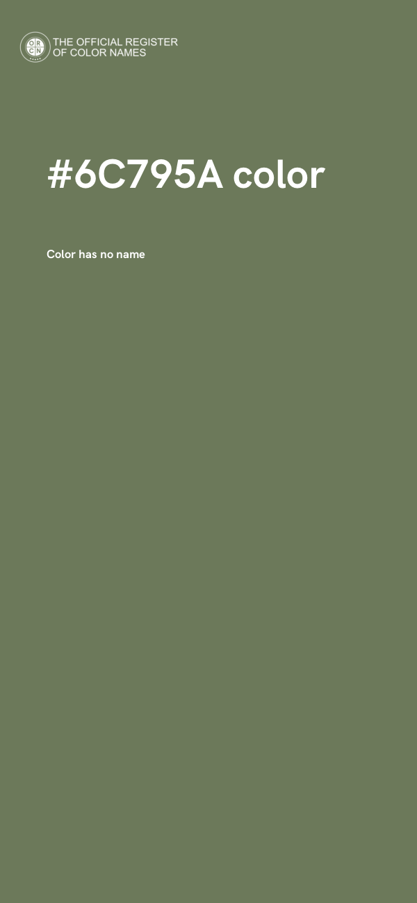 #6C795A color image