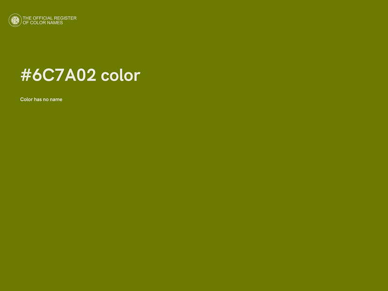 #6C7A02 color image