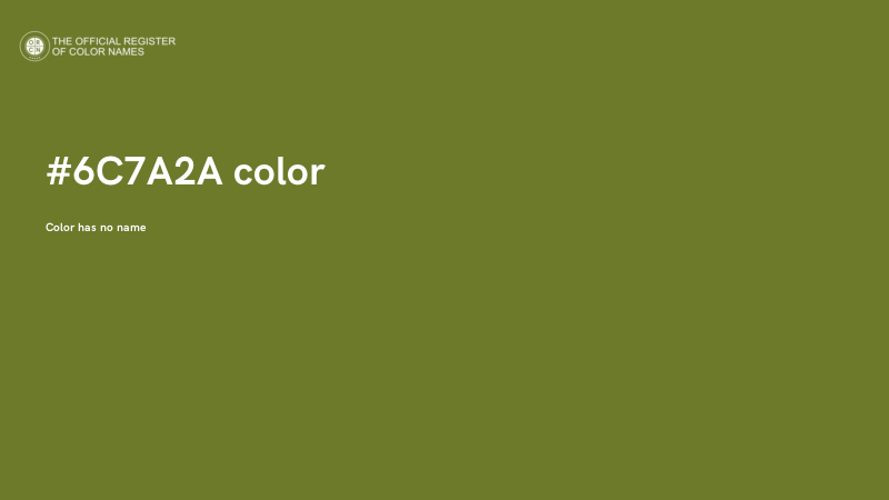 #6C7A2A color image