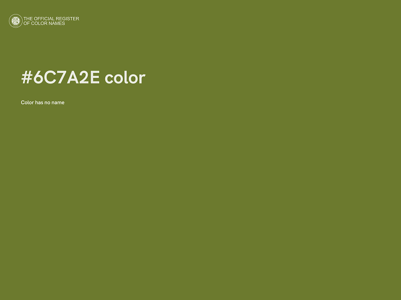 #6C7A2E color image