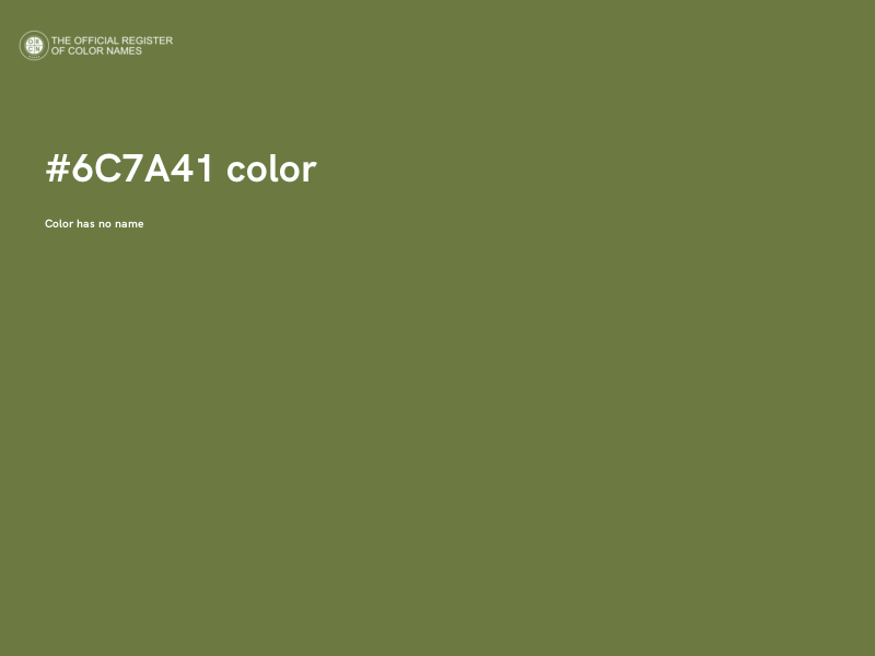 #6C7A41 color image