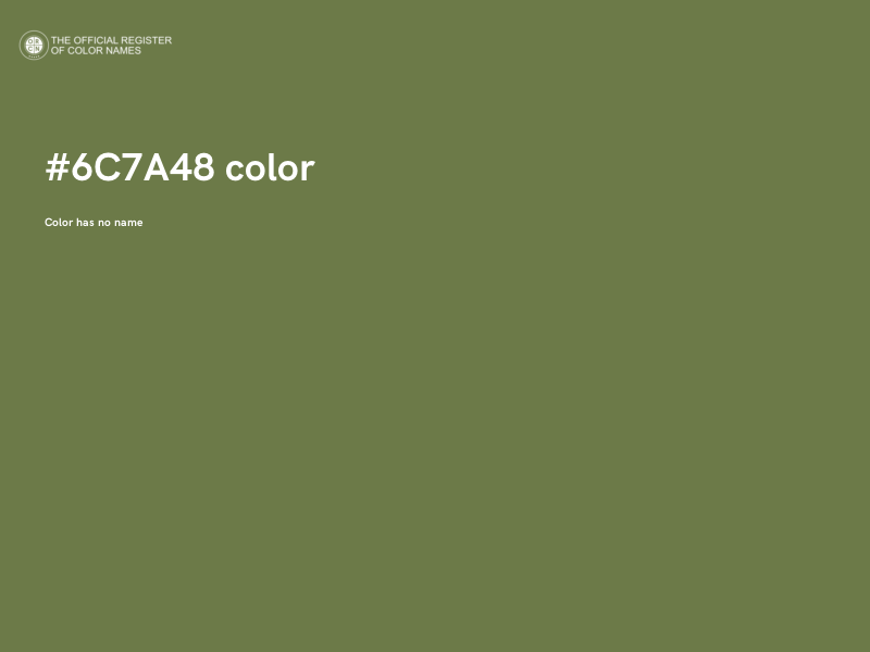 #6C7A48 color image