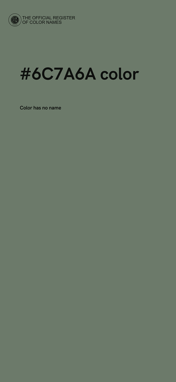 #6C7A6A color image