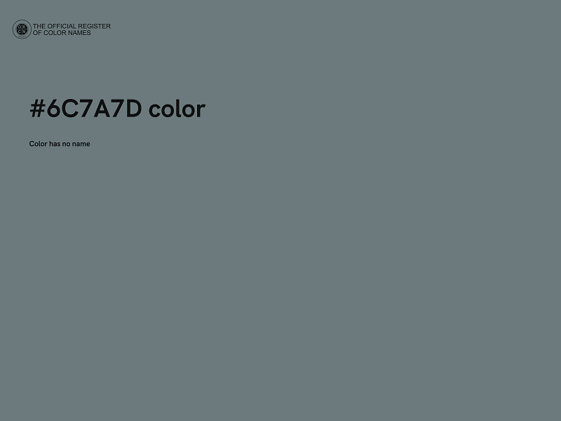 #6C7A7D color image