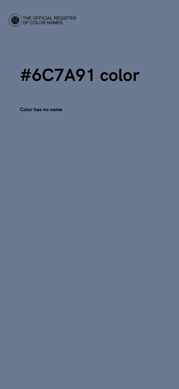 #6C7A91 color image