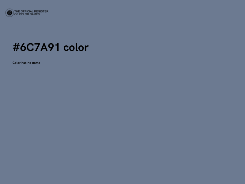 #6C7A91 color image