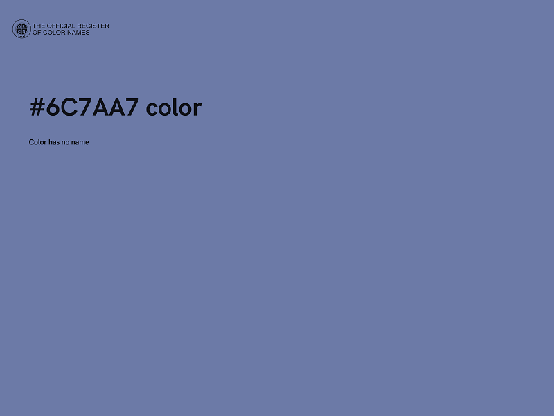 #6C7AA7 color image