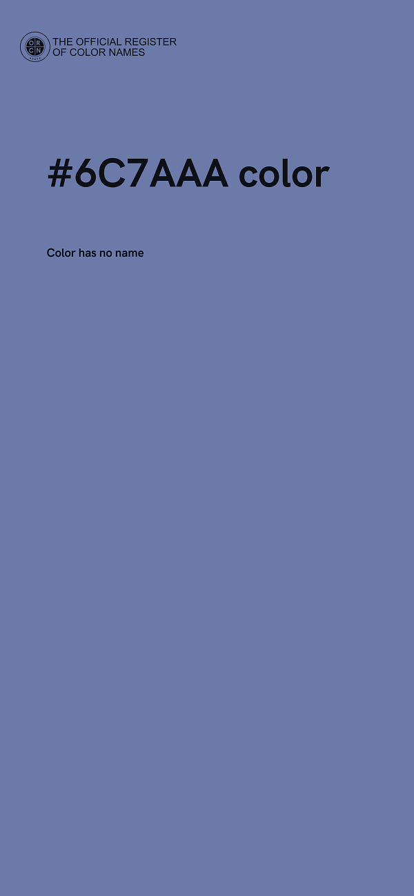 #6C7AAA color image